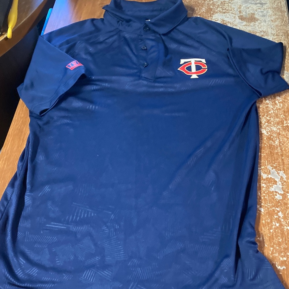 Fanatics Dark Blue Polo Shirt men’s mn twins